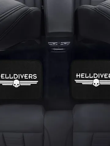 Helldivers game Back Car Floor Mats Set of 2 $54.00