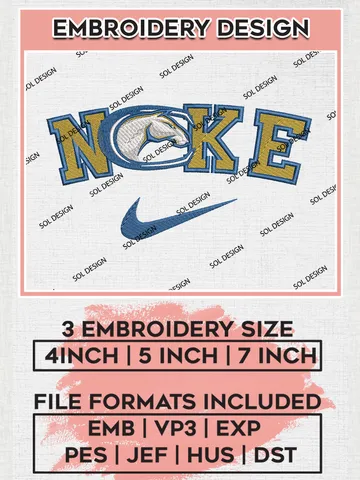 Nike UC Davis Aggies Machine Embroidery Design, NCAA UC Davis Aggies Embroidery Design Design files, NCAA Embroidery Designs, NCAA Machine Embroidery Designs, Digital Download $6.99