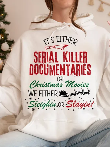 Crime Documanteries PNG svg, Horror Christmas, Funny Christmas Svg, Dark Humor, Slaying or Sleighing, Holiday Clipart, Crime Murder Shows $4.56