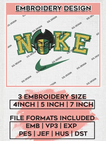 Nike George Mason Patriots Machine Embroidery Design, NCAA George Mason Patriots Embroidery Design files, NCAA Logo Embroidery Designs, NCAA Machine Embroidery Designs, Digital Download $6.99