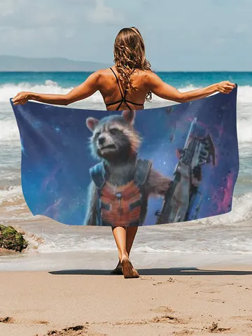 Rocket Raccoon Beach Towel $45.00