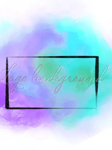 Mint and purple Logo Background Png Watercolor logo design Purple turquoise logo overlay Watercolor logo instant download $2.44