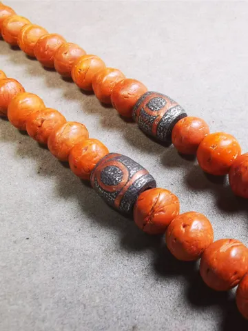 Gandhanra Handmade Tibetan Mala Spacer Beads,Cold Iron 3 Eyes Dzi Marker Beads for Prayer Beads Necklace Accessories,0.35" × 0.43" $29.99