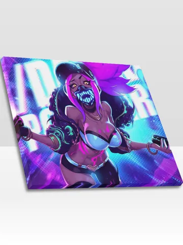 Akali League Of Legends Frame Canvas Print, Wall Art Home Decor Poster $24.00