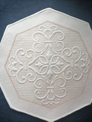 Machine Embroidery Design Napkin Monogram Trapunto $6.00