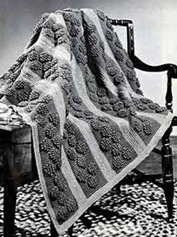 Crochet Pattern Vintage Afghan Hopscotch Digital Download PDF $1.90
