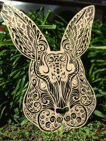Digital Template Cnc Router Files Cnc Easter Bunny Files for Wood Laser Cut Pattern $7.50