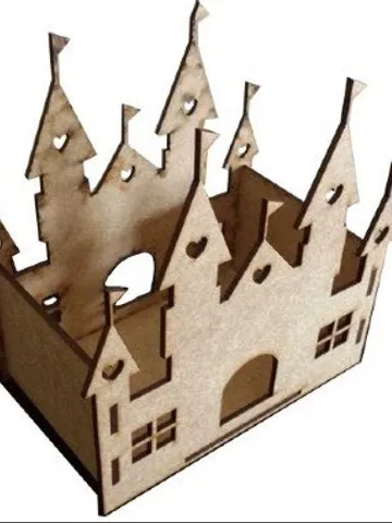 Digital Template Cnc Router Files Cnc Decorative Castle Files for Wood Laser Cut Pattern $6.50