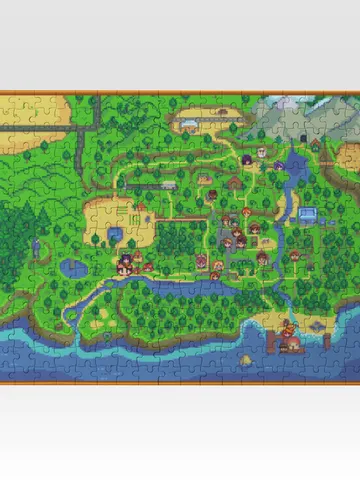 Stardew Valley Map Jigsaw Puzzle Wooden $36.00
