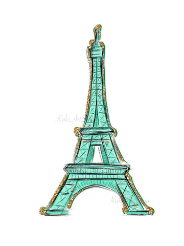 Eiffel Tower png, Eiffel Tower clip art, Eiffel Tower illustration, Fashion art, Fashion Clipart, Fashion print, Paris clip art, Paris png $3.00