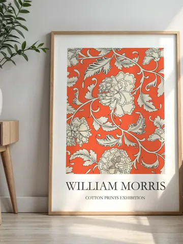 William Morris Inspired Digital Wall Art Vintage Textile Poster Museum Style Home Print Classic Interior Pattern Gift Decoration Download $2.46