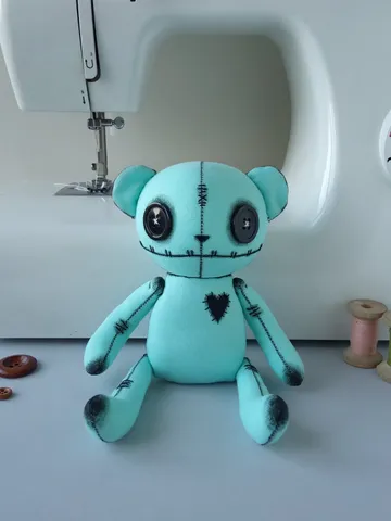 Handmade Bear Doll – Mint $63.00