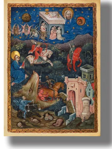Four horsemen of the apocalypse. Medieval style wall decoration. $21.00