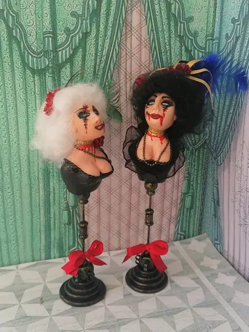 Halloween mannequins. Dollhouse miniature.1:12 scale. $65.00