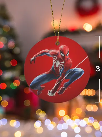 Spiderman Christmas Ceramic Ornament $30.00