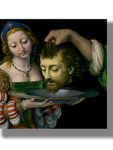 Salome with the Head of St. John the Baptist. Cruel art poster. $27.00