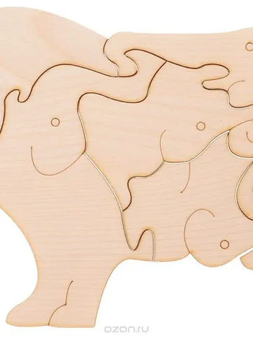 Digital Template Cnc Router Files Cnc Elephant - Puzzle Files for Wood Laser Cut Pattern $6.50