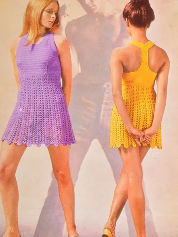 Crochet dress pattern, mini dress crochet, beach dress crochet, women crochet pdf $6.68