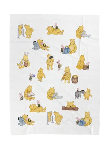 Winnie the Pooh Cozy Plush Blanket; Winnie the Pooh Baby Blanket; Hundred Acre Wood Blanket Gift for baby; $61.69