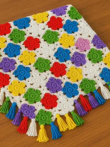 Crochet Small Flower Applique Pattern, Easy Floral Motif PDF, DIY Embellishment for Clothes, Handmade Decoration, Instant Download Crochet