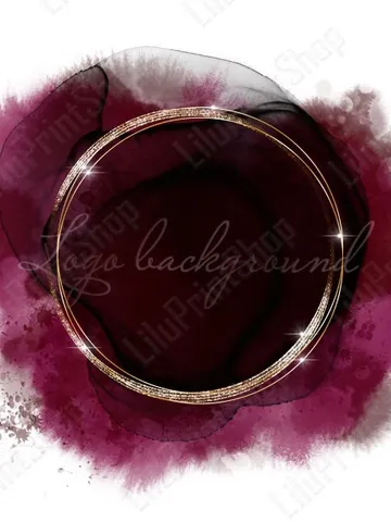Burgundy & rose gold logo Background Watercolor logo png Black red Logo design elements Png Burgundy logo png Marsala logo png $2.85