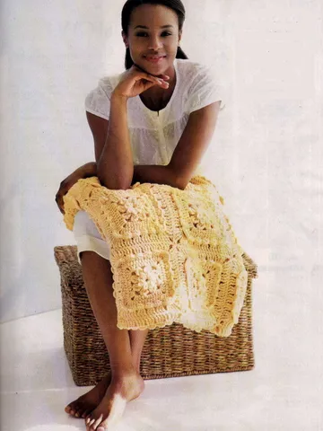 Bed of Roses Afghan Vintage Crochet Pattern 234 $2.50