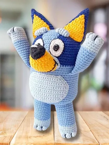 Bluey Crochet Pattern, Blue the Dog Crochet Pattern | Blue Heeler Crochet Pattern | Blue Heeler Amigurumi | Blue the Dog Plushie $2.99