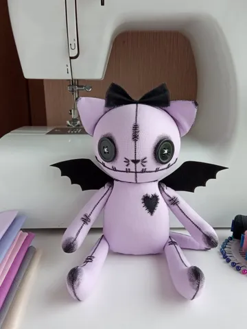 Handmade Cat Doll – Violet $63.00