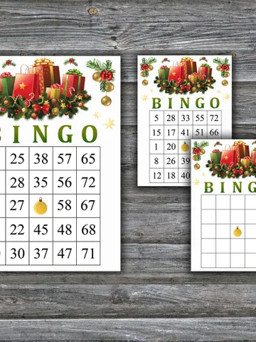 Christmas presents bingo game,Christmas bingo game card,Christmas Bingo Printable,Holiday Bingo,INSTANT DOWNLOAD--67 $3.95