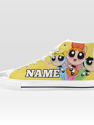 Power Puff Girls Shoes Custom NAME $59.97