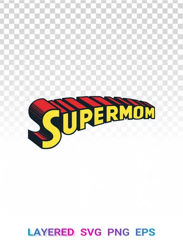 🦸‍♀️ Supermom SVG Layered PNG, DC Comics Style Cricut