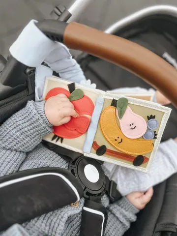 Mini Quiet Book for Babies 6-9-12 months, Travel Soft Felt Book for 1st Year, Perfect for Developing Fine Motor Skills, Christmas baby Gift $70.00