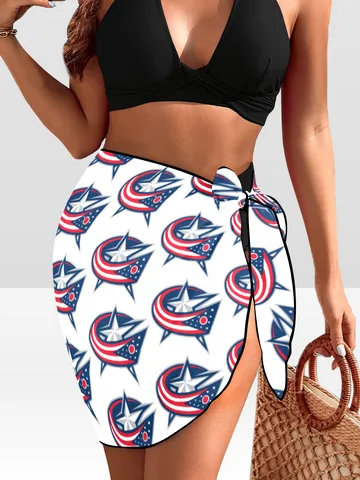 Columbus Blue Jackets Beach Sarong Wrap $29.97