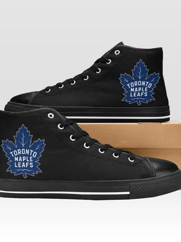 Maple Leafs Shoes, High-Top Sneakers, Handmade Footwear $59.97