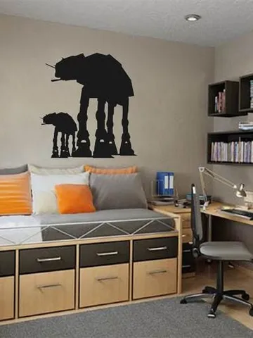 At -At walker Wall Decal Star Wars Sticker ik2209 $23.99