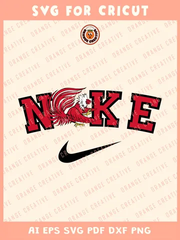 Ni.kee Jacksonville State Gamecocks Svg, NCAA College Football Team Svg, NCAA Jacksonville State Team SVG for cricut, NCAA Team Shirt For Fan, Svg Files for Cricut, Png, Dxf, Digital Download