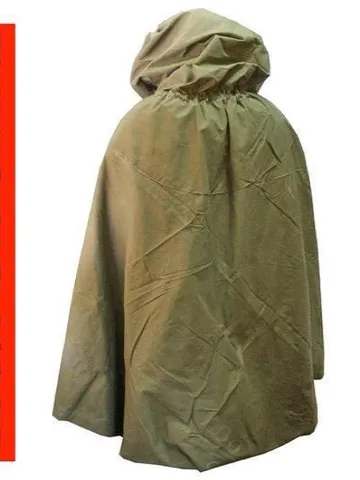 Military Russian Army Soviet Soldiers Cloak Tent Poncho Hooded Rain Coat USSR $69.98
