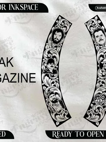AK Magazin Design,lasercut,laserengraving,fiberlaser,engravingfiles $15.00