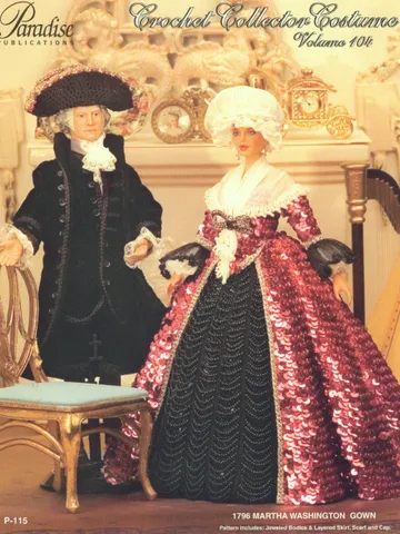 Barbie Dress Crochet Pattern Vintage for Dolls 11-1/2" Digital Download PDF $2.50