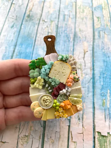 Magnet Miniature St Patrick Day Board with Polymer clay Souvenir $27.00