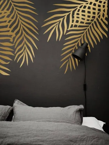 LARGE Palm Leaf Decals - Monstera Wall Decals, Tropical Leaf Decals, Palm Leafs Decals, Palm Leaf Stickers, Gift For Her, Wife Gift ga190 $48.99