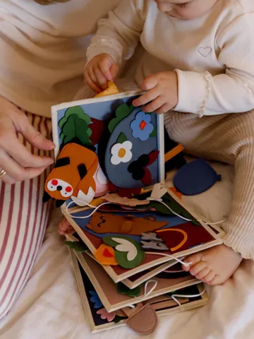Activity Quiet Book for Toddlers Age 2-4, Felt Book with Forest Animals, Montessori Sensory Toy, Educational Baby Gift, Developmental Toys $110.00