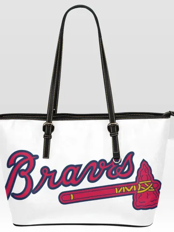 Atlanta Braves Leather Tote Bag $60.00
