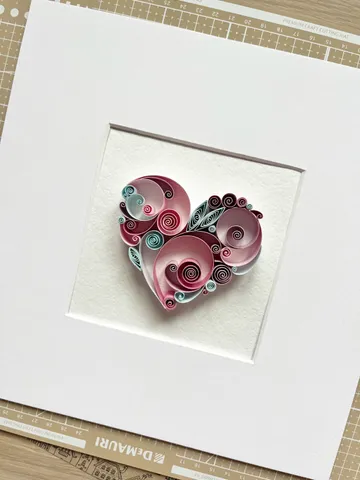 Quilled heart $110.00