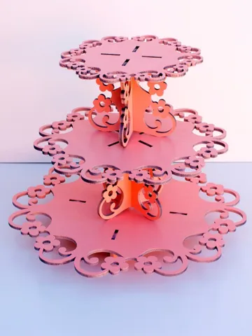 Digital Template Cnc Router Files Cnc Stand for Cake Files for Wood Laser Cut Pattern $6.50