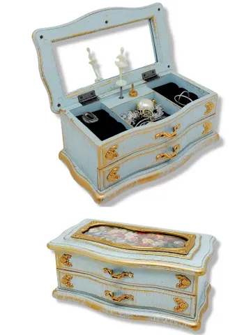Musical jewelry box, Chest of drawers with ballerina $98.00