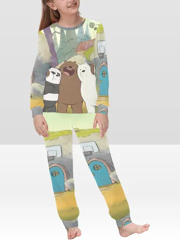 We Bare Bears Kids Girls Pajamas Set, PJ Set pajama loungewear sleepwear $72.00