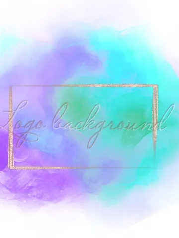 Purple turquoise Logo Background Png Watercolor purple logo design mint and purple & gold logo design Purple and gold logo green logo png $2.85