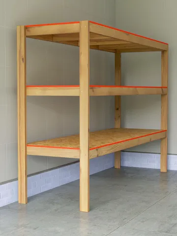 DIY 32x96 Garage Shelves Plans, PDF $7.95