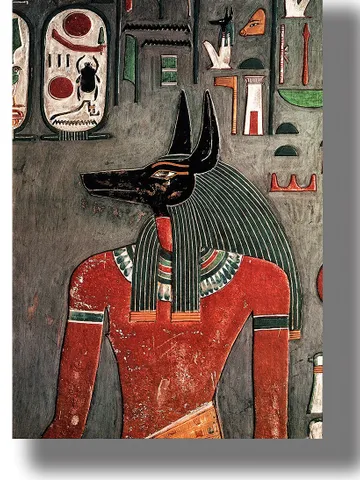 Egyptian deity Anubis. God with the head of a jackal. $21.00
